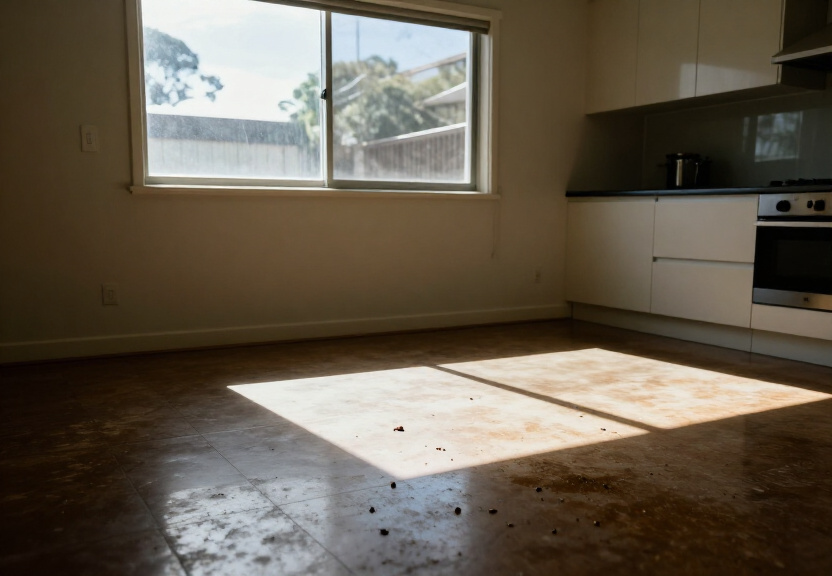 Rodent infestation in a Pymble garage before treatment