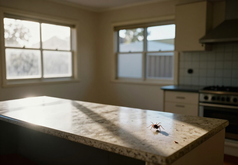Ant trail in a Pymble kitchen before treatment